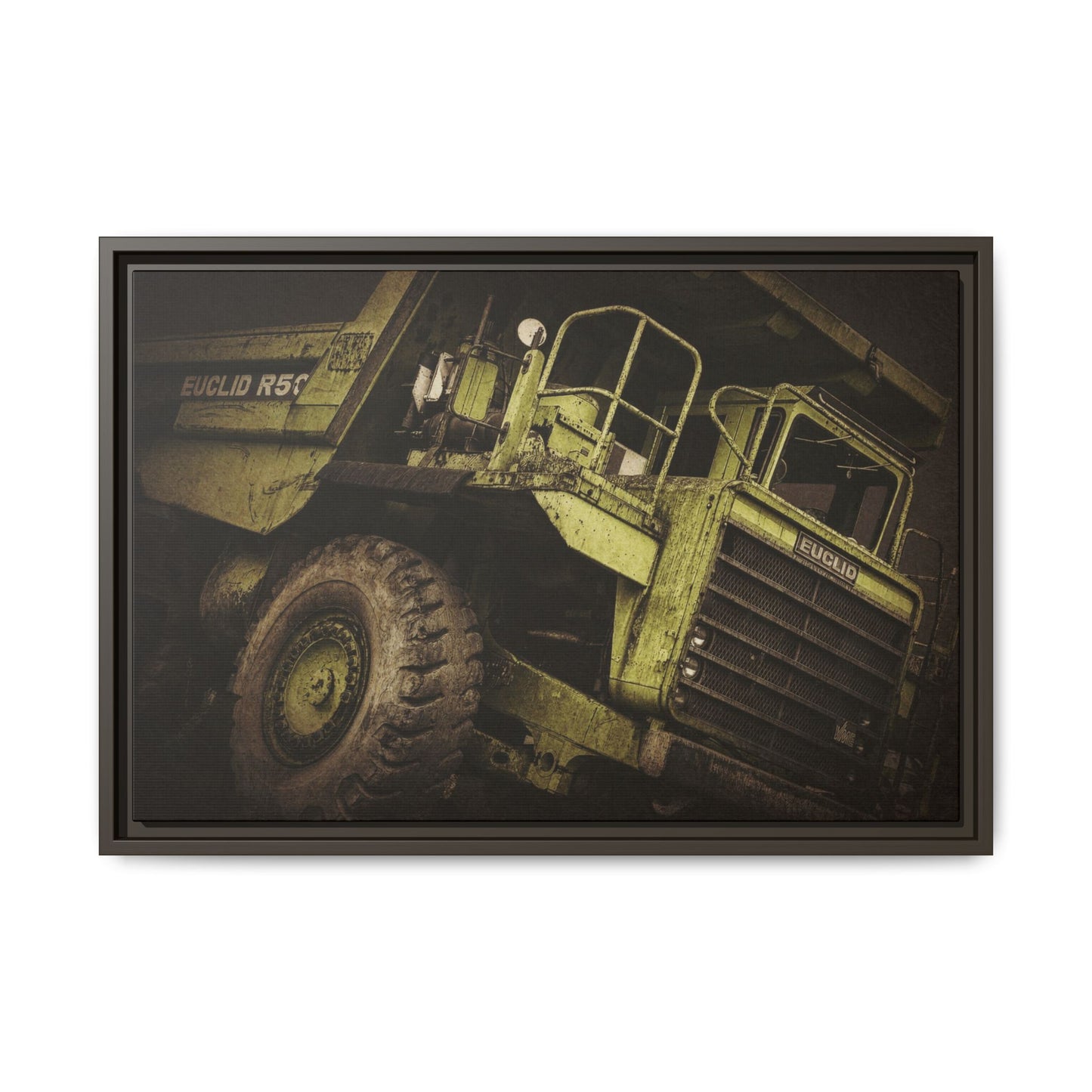 Classic Euclid Hauler Action | Framed Wall Art on Stretched Canvas