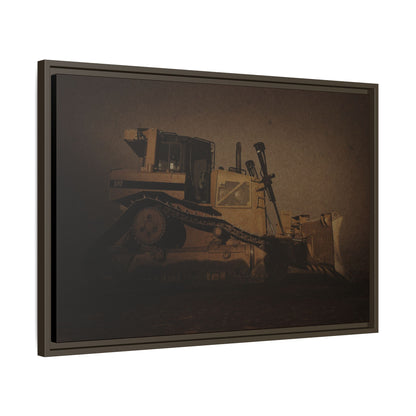 D8 Classic 90's Dozer | Framed Wall Art on Stretched Canvas