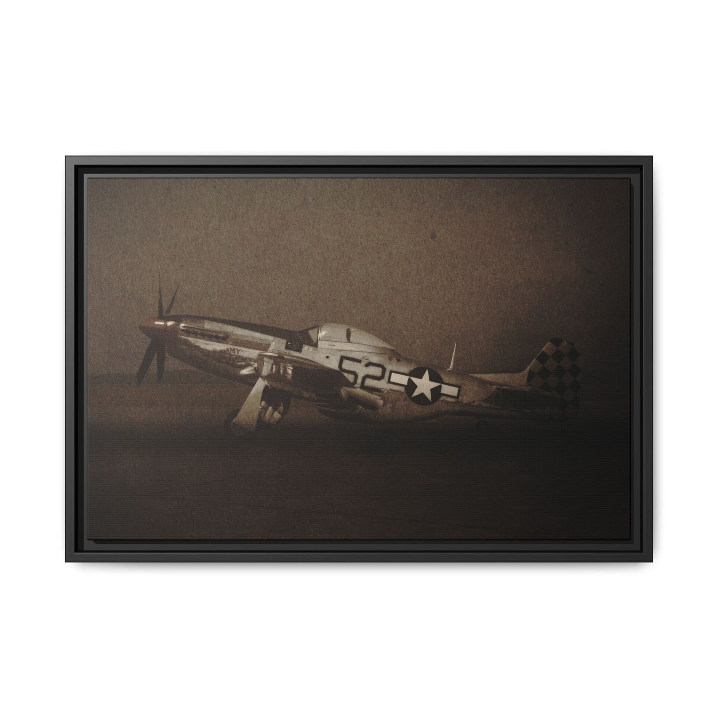 P-51 MUSTANG | Framed Wall Art on Stretched Canvas