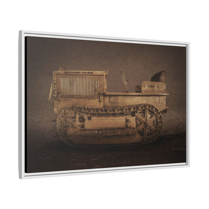 Vintage CAT 10 'TEN' Crawler | Framed Wall Art on Stretched Canvas