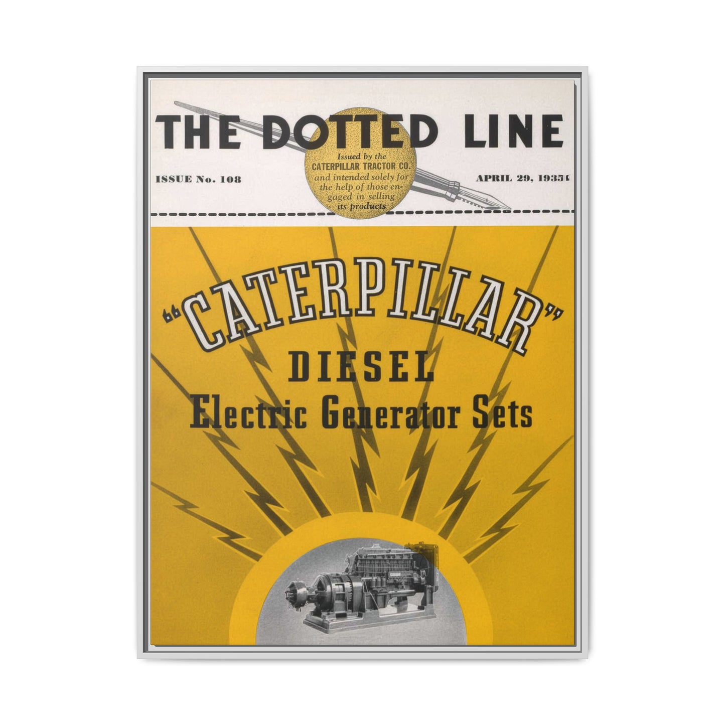 Electric Diesel Generator Sets | Matte Canvas Framed Wall Art