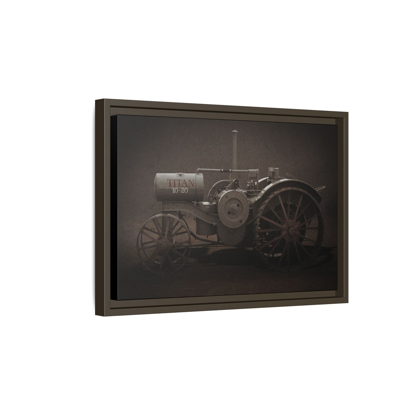 Vintage International Titan 10-20 Tractor | Framed Wall Art on Stretched Canvas