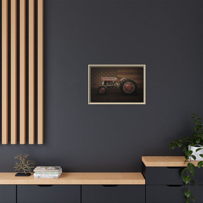 Patriotic Massey 135 | Framed Wall Art on Stretched Canvas