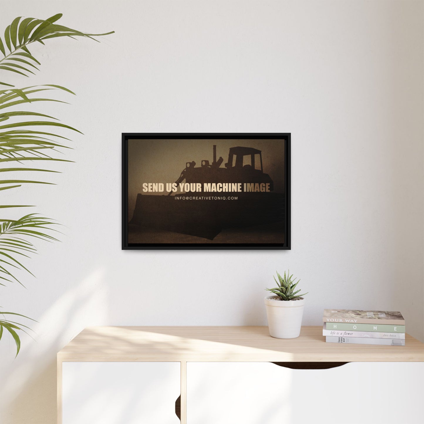 Personalized Machine Art | Framed Photo Wall Art on Canvas