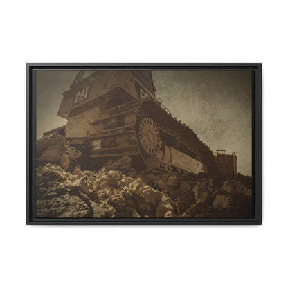 D5K2 Top of the Hill Dozer  | Photo Art on Framed Canvas