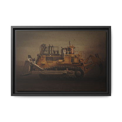 Big Komatsu Dozer | Framed Wall Art on Stretched Canvas