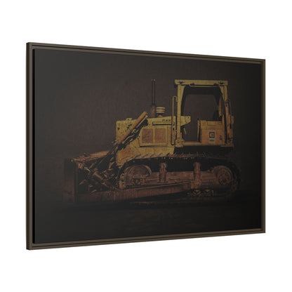 Classic D6D Dozer | Framed Wall Art on Stretched Canvas