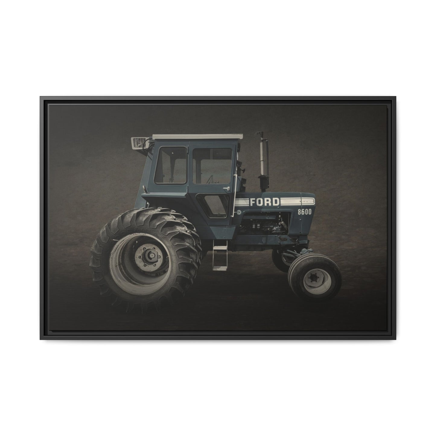 Vintage Ford 8600 Tractor Photo Wall Art on Canvas