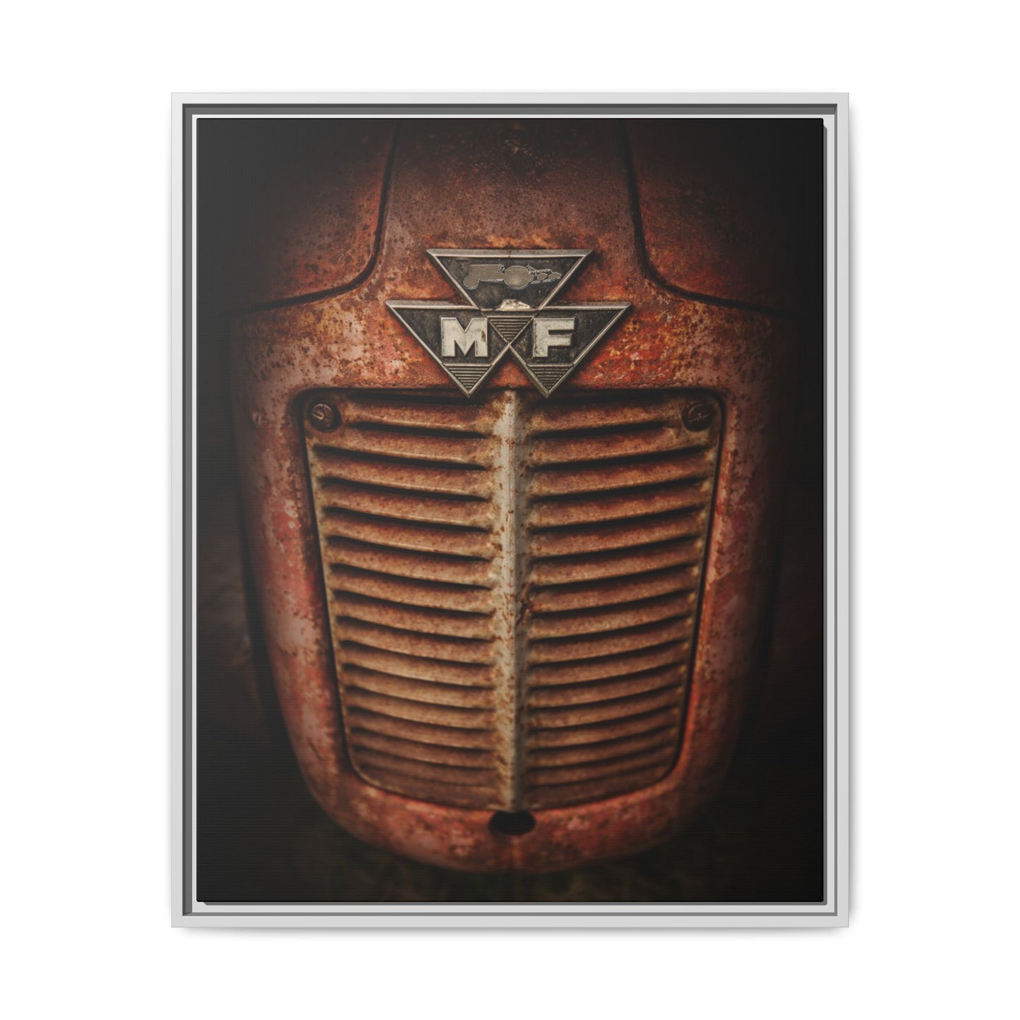 Vintage Rusty Massey Grill on Canvas