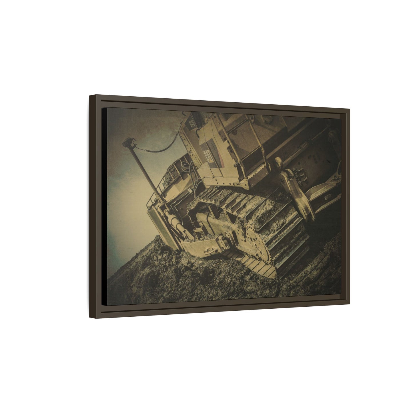 D7E Pushing Incline  | Photo Art on Framed Canvas