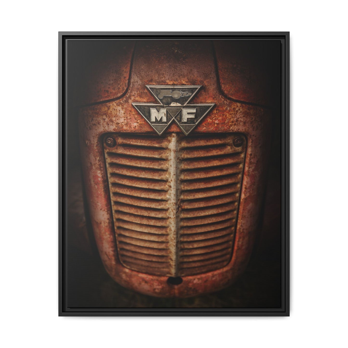 Vintage Rusty Massey Grill on Canvas