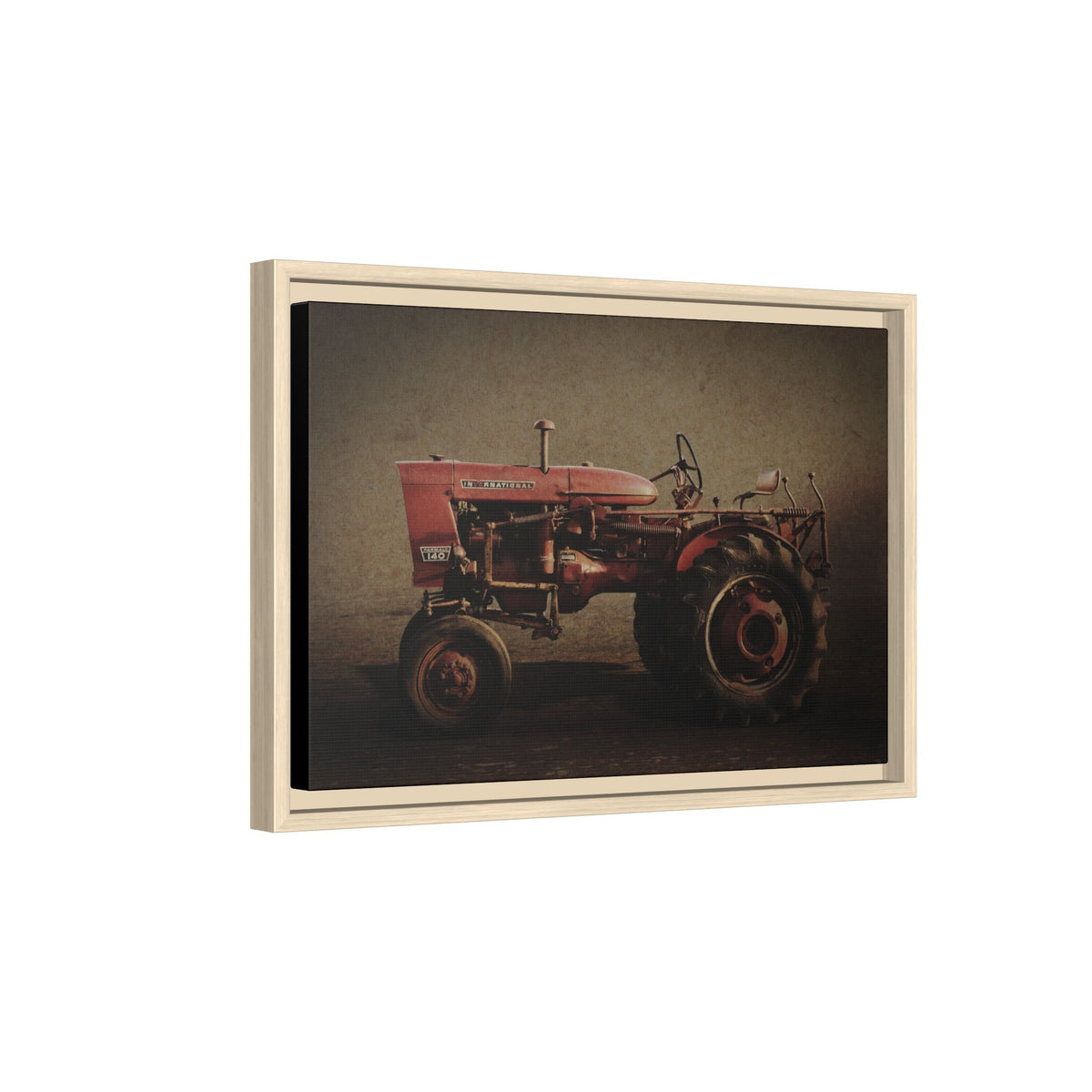 Vintage Farmall Model 140 Tractor | Framed Wall Art on Stretched Canvas