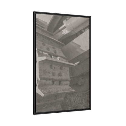 Epic D8 Dozer Triptych | Light Gray | Right  Panel | Jondo | Matte Canvas Print (Framed)