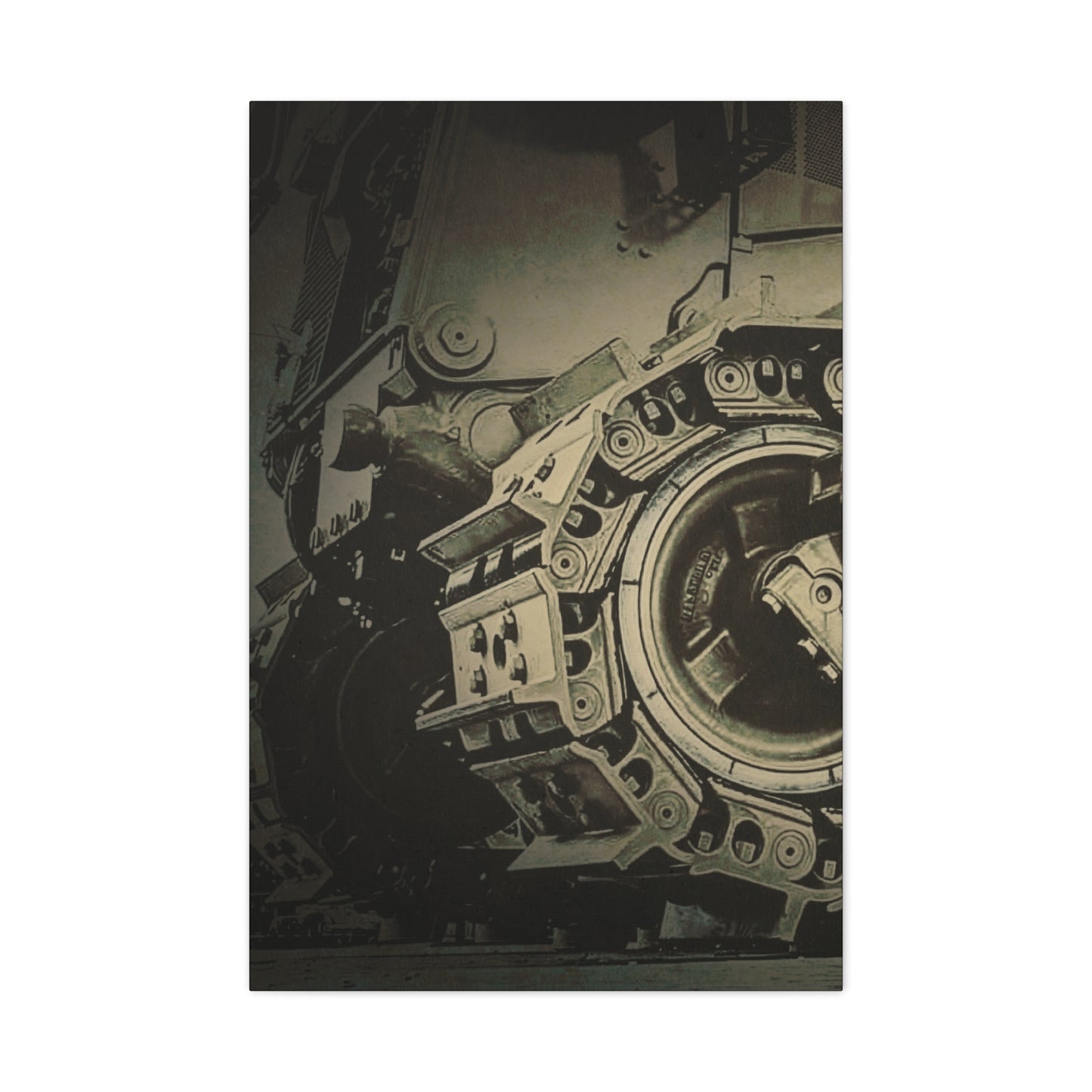D11 Track Action | Triptych | Left Panel | Unframed