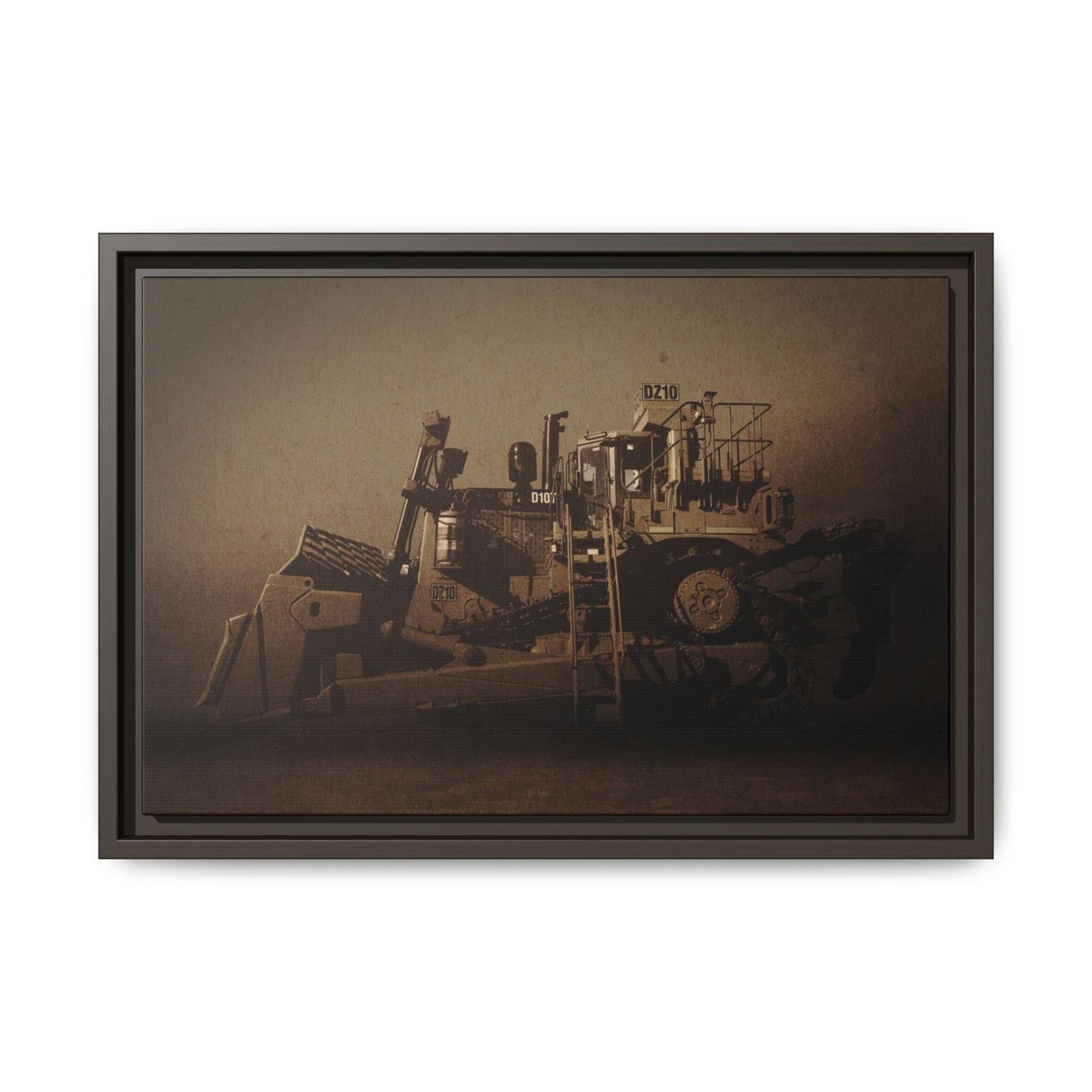 Classic D10Z Dozer | Framed Wall Art on Stretched Canvas