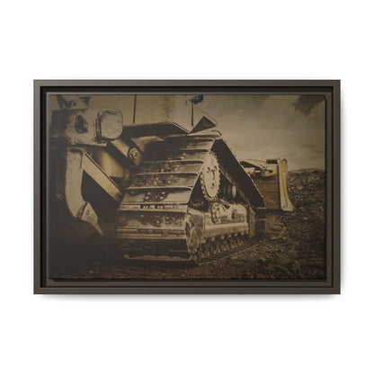 Rocky Dozer Horizon | Framed Wall Art on Stretched Canvas