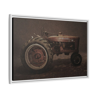 Vintage Farmall M Tractor | Framed Wall Art on Stretched Canvas