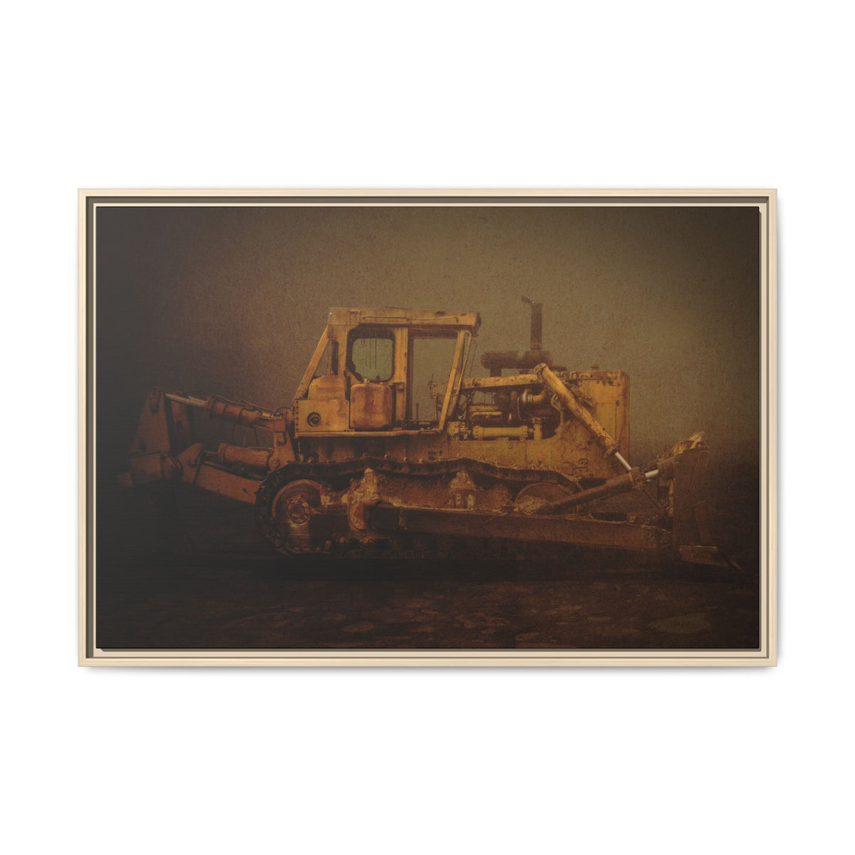 Classic D8 Dozer | Framed Wall Art on Stretched Canvas