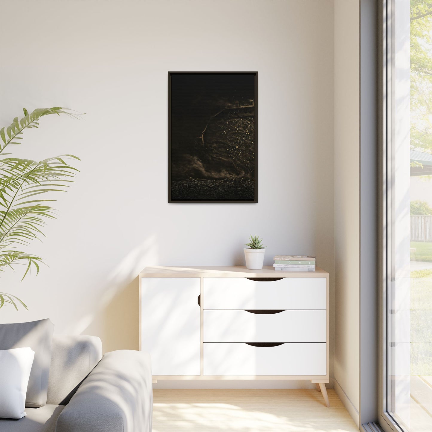 Epic Dozer Track Triptych Left | Matte Canvas Print (Framed)