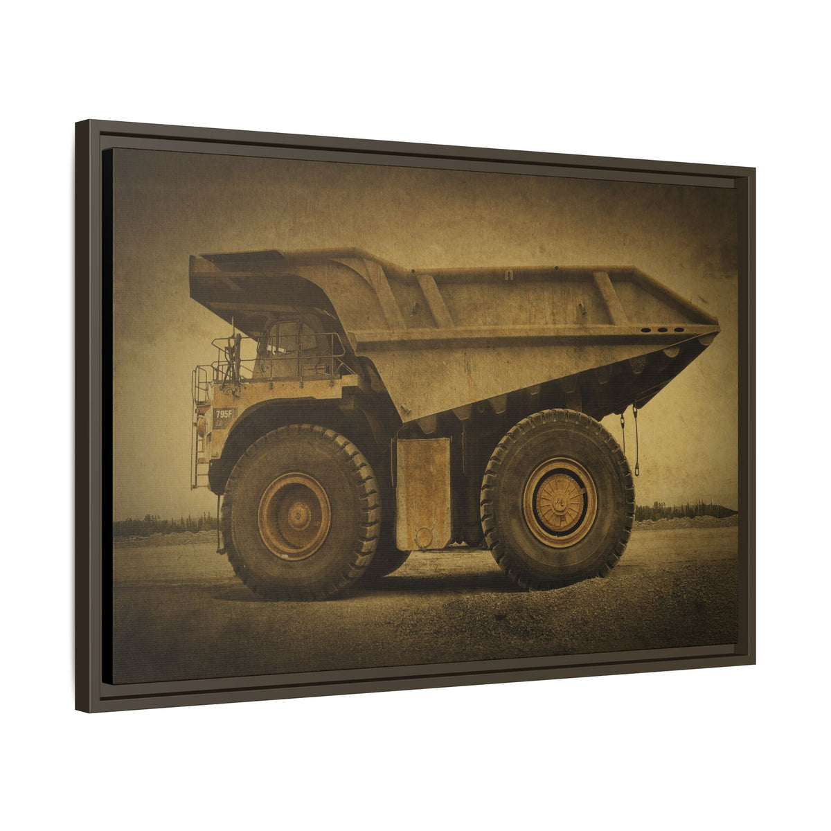 Big Wheel 795 Hauler Photo Art on Framed Canvas