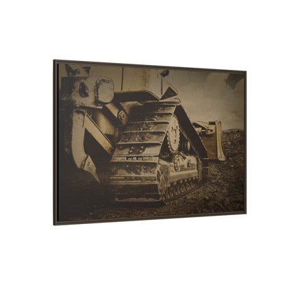 Rocky Dozer Horizon | Framed Wall Art on Stretched Canvas