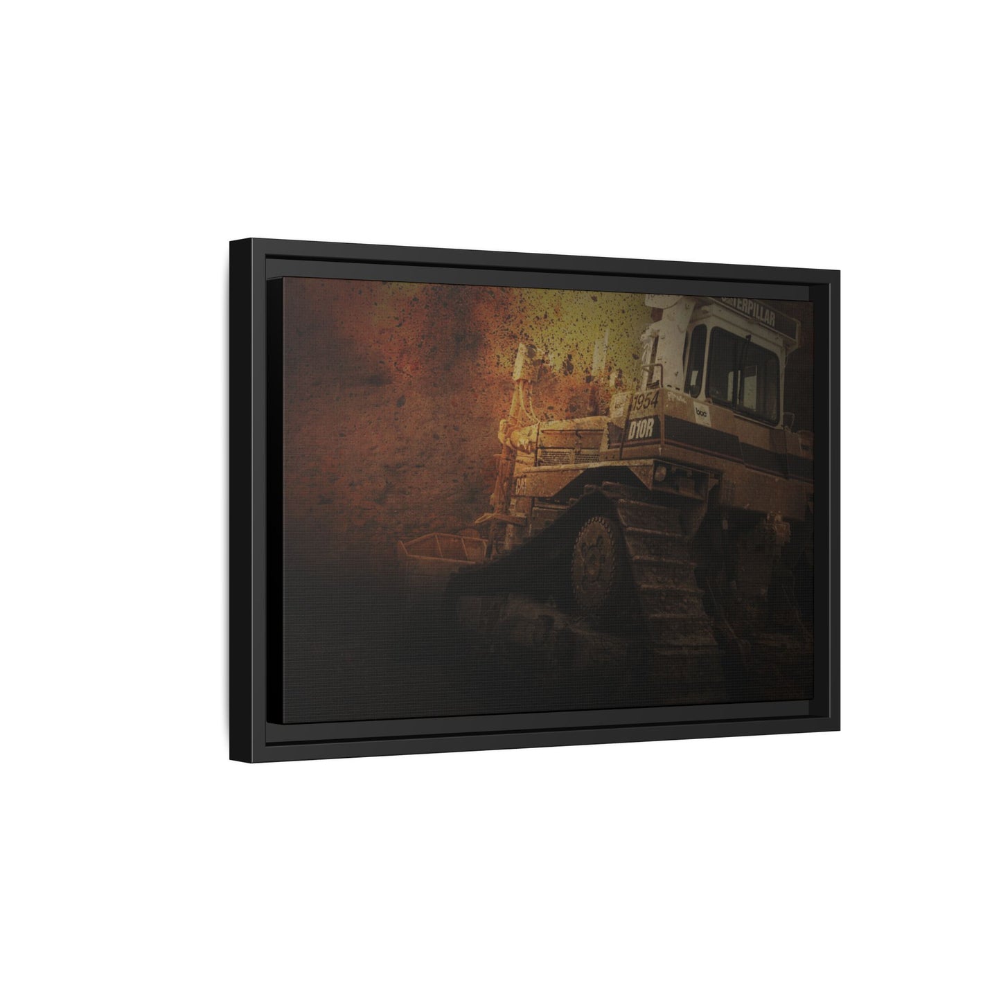 D10 Dramatic Dozer | Framed Wall Art on Stretched Canvas