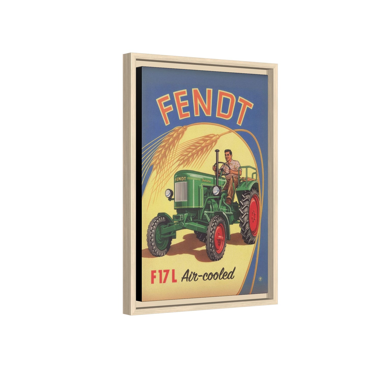 Vintage Fendt 12HP Advertisement | Wall Art on Framed Canvas
