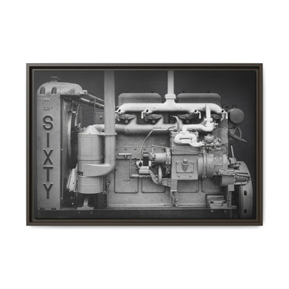 Vintage Caterpillar Power System Sixty Wall Art on Framed Canvas