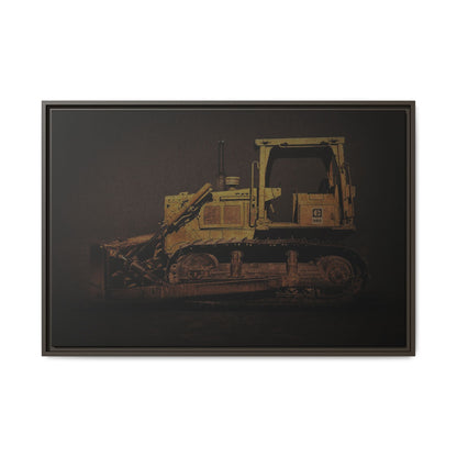 Classic D6D Dozer | Framed Wall Art on Stretched Canvas