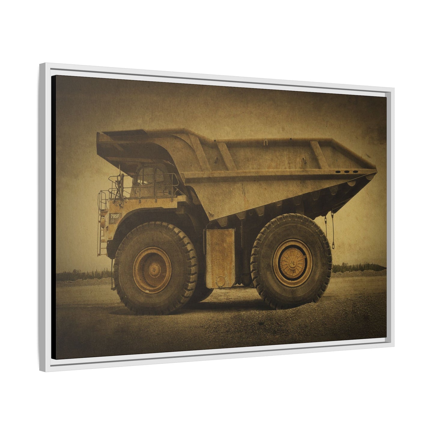 Big Wheel 795 Hauler Photo Art on Framed Canvas
