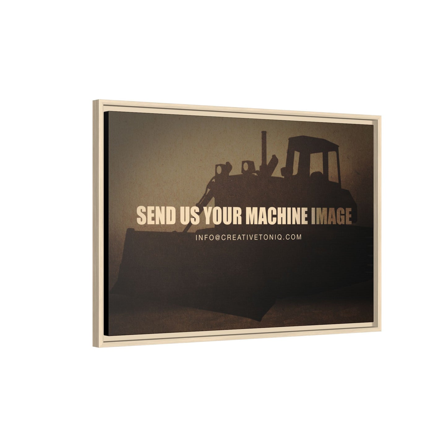 Personalized Machine Art | Framed Photo Wall Art on Canvas
