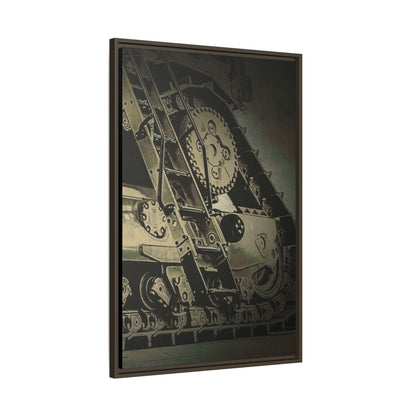 D11 Track Action | Triptych | Right Panel | Framed