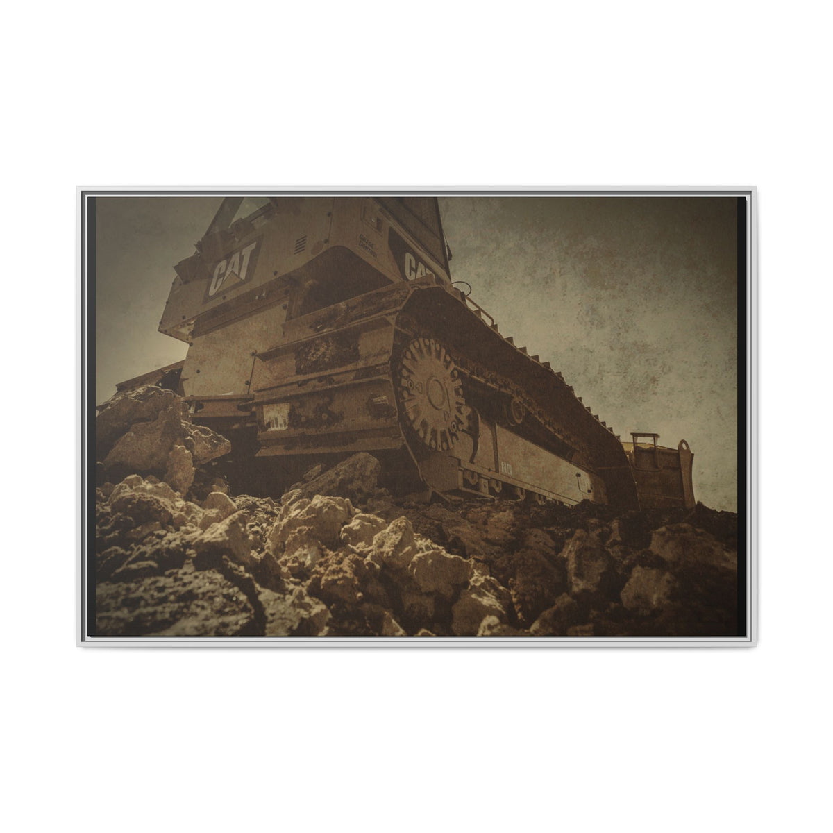 D5K2 Top of the Hill Dozer  | Photo Art on Framed Canvas