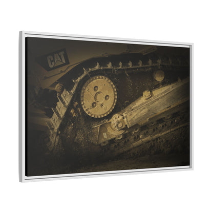 Dozer Track Detail | Photo Art on Framed Canvas