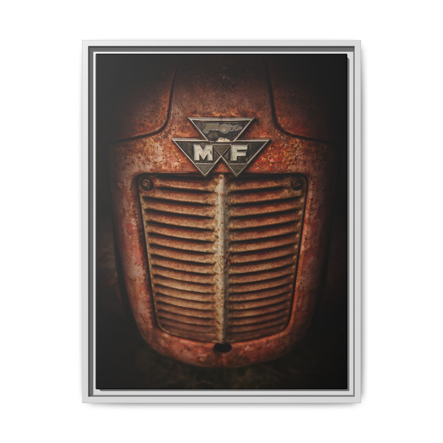 Vintage Rusty Massey Grill on Canvas