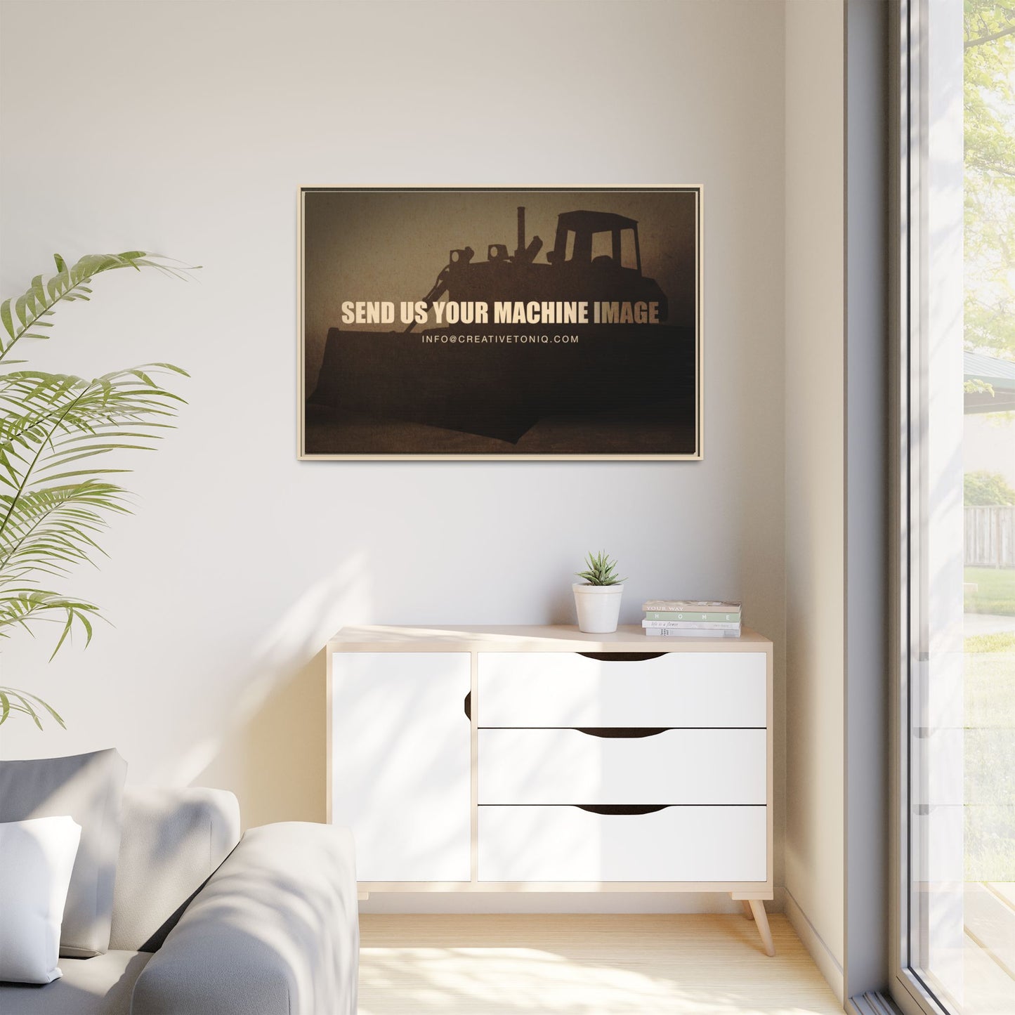 Personalized Machine Art | Framed Photo Wall Art on Canvas