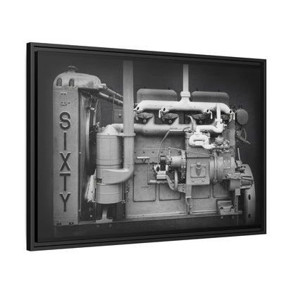 Vintage Caterpillar Power System Sixty Wall Art on Framed Canvas