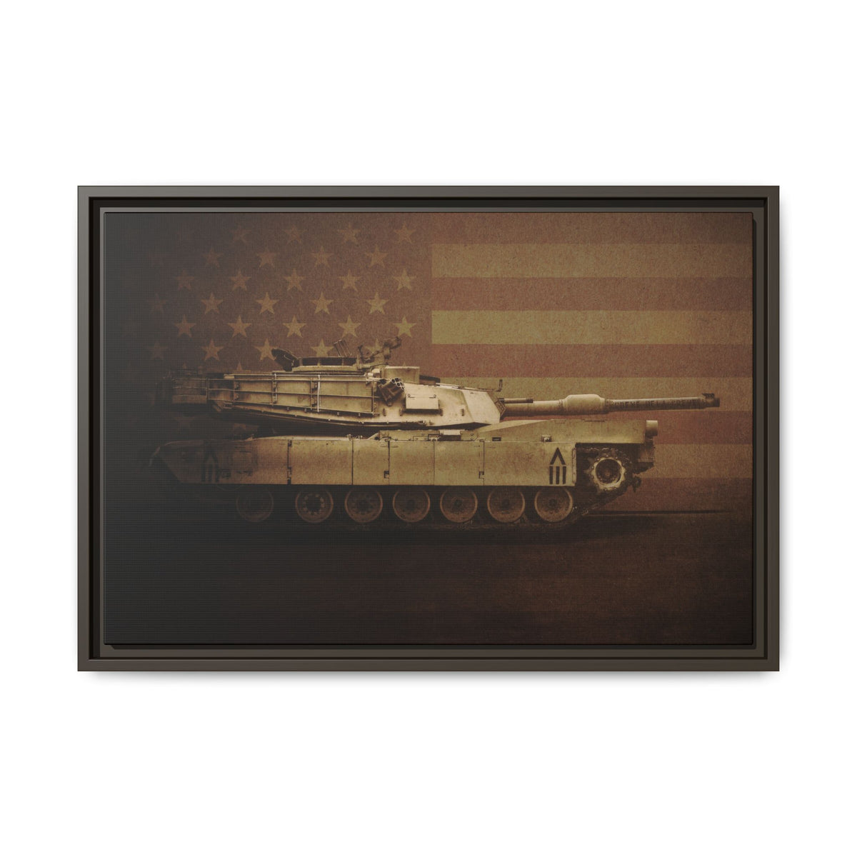 Abrams M1 Tank | Framed Wall Art on Stretched Canvas