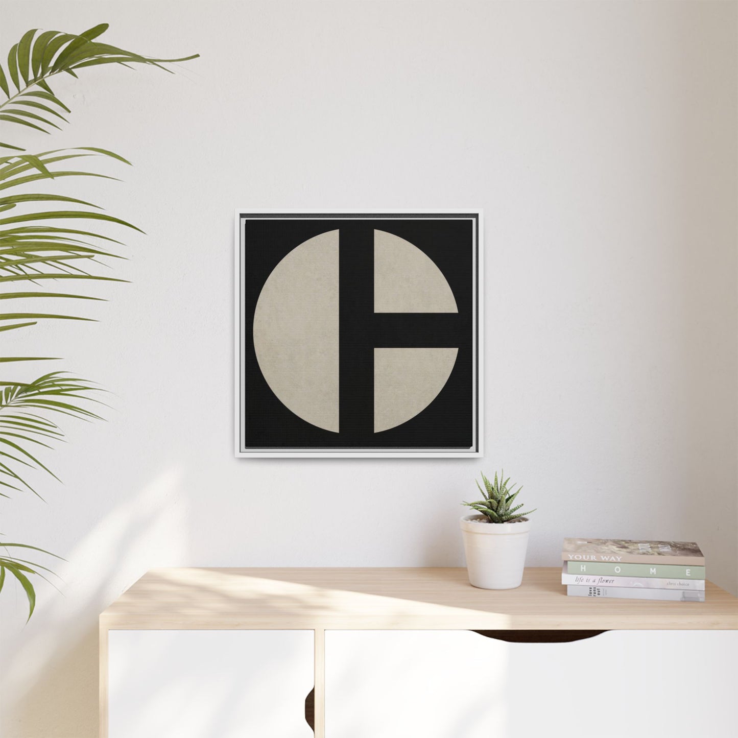 C Moon - CLEAN  | Framed Wall Art on Stretched Canvas