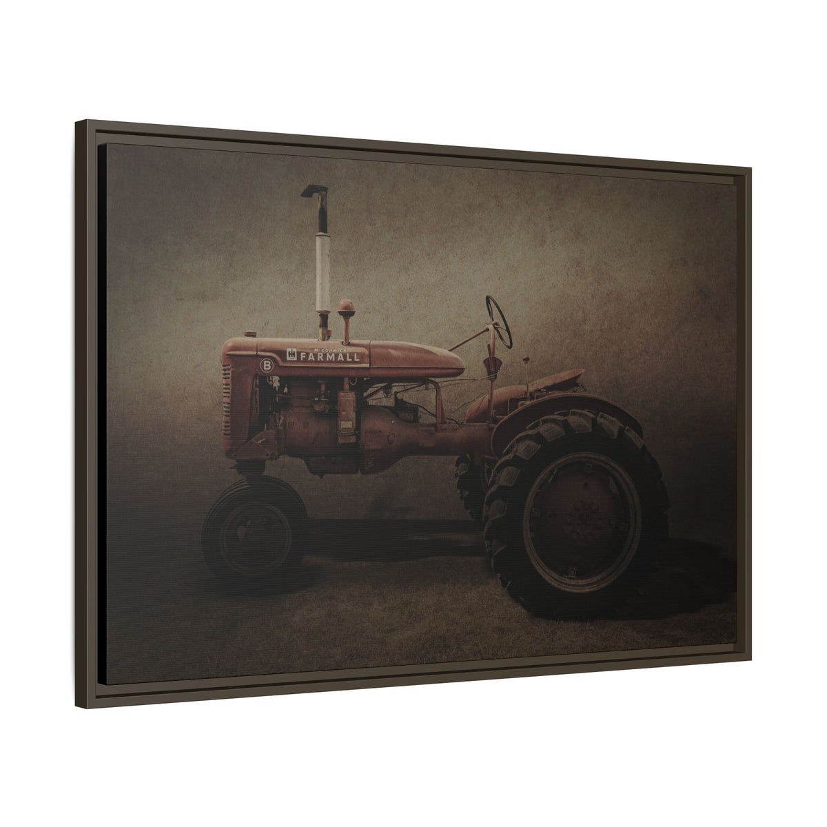 Vintage Farmall Model B Tractor | Framed Wall Art on Stretched Canvas