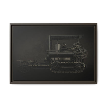 Vintage Holt Crawler Photo Wall Art on Canvas | Industrial Artwork