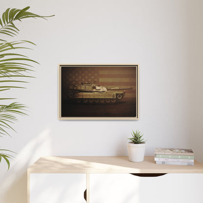 Abrams M1 Tank | Framed Wall Art on Stretched Canvas