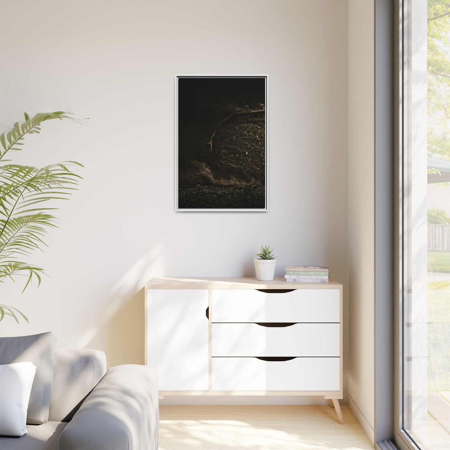 Epic Dozer Track Triptych Left | Matte Canvas Print (Framed)
