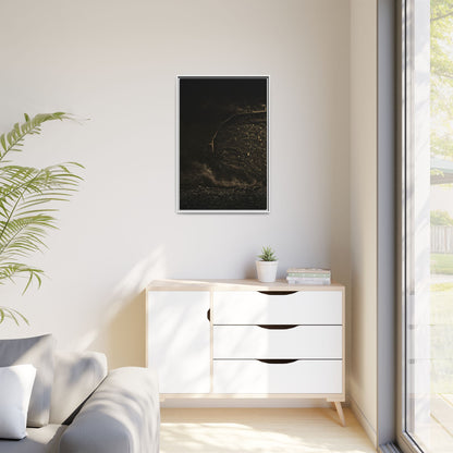 Epic Dozer Track Triptych Left | Matte Canvas Print (Framed)