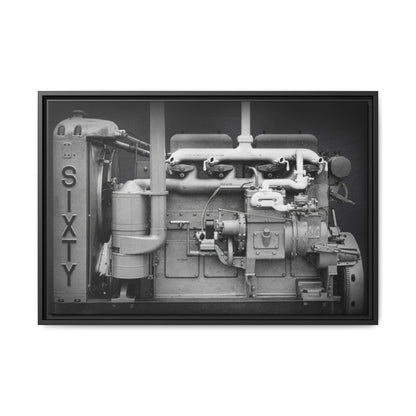 Vintage Caterpillar Power System Sixty Wall Art on Framed Canvas