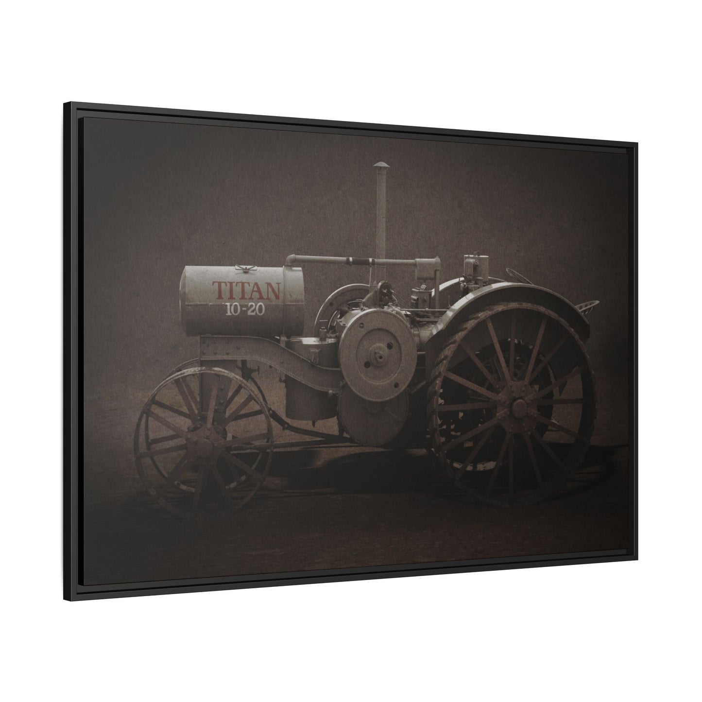 Vintage International Titan 10-20 Tractor | Framed Wall Art on Stretched Canvas