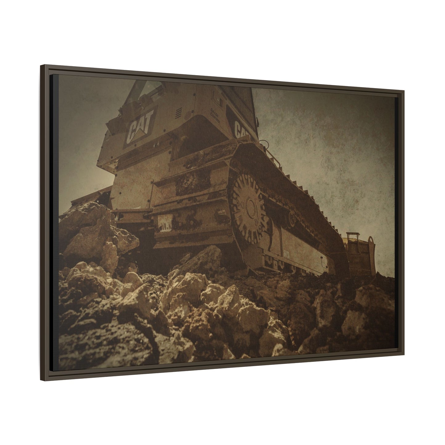 D5K2 Top of the Hill Dozer  | Photo Art on Framed Canvas