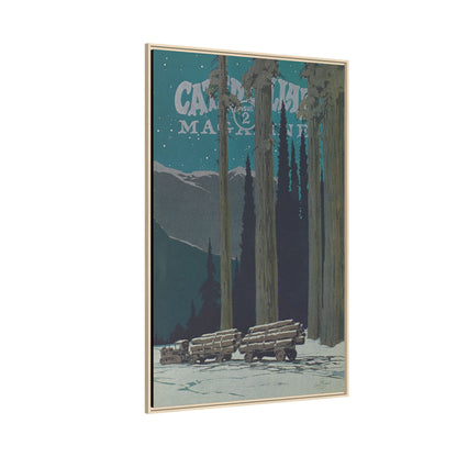 Big Yellow Magazine Issue 2 - Vintage Wall Art on Framed Canvas