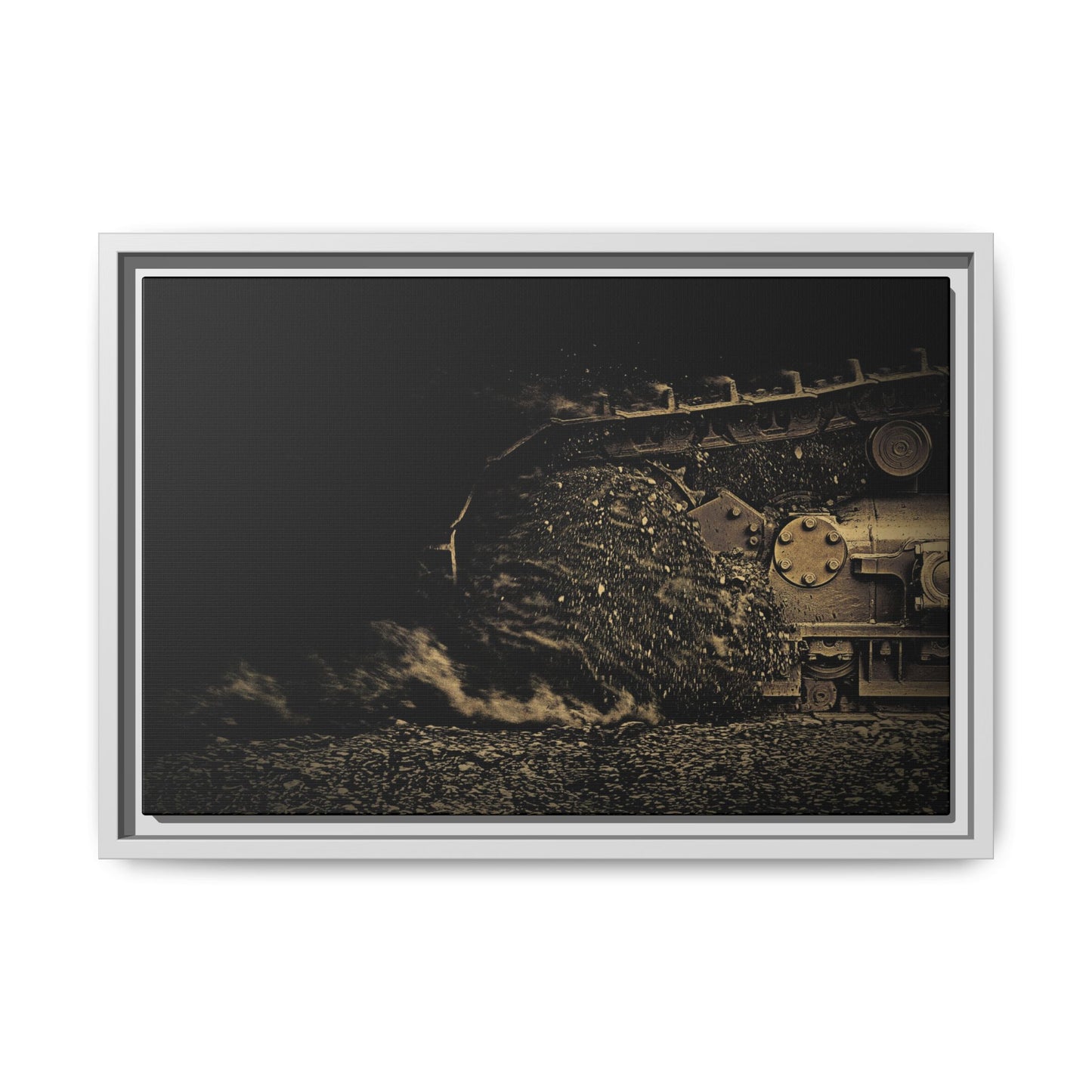 Big D11 Dozer Detail | Photo Art on Framed Canvas