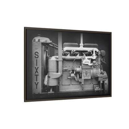 Vintage Caterpillar Power System Sixty Wall Art on Framed Canvas